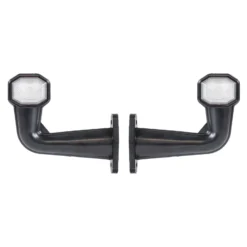 Wiltec 2x 6 LED Seitenleuchte 12V Positionsleuchte für Anhänger Begrenzungsleuchte für LKW