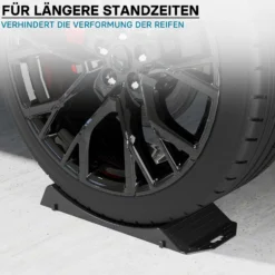 Wiltec XL Reifenschoner Set 2 Stück Reifenwiege zum Schutz vor Reifenschäden Reifenbett Auto verhindert die Verformung der Reifen Wohnwagen SUV Wohnmobil