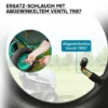 Wiltec 2x Luftschlauch Aufsitzmäher 18x8.50-8 Reifenschlauch Winkelventil Rasentraktor