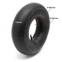 Wiltec 2x Luftschlauch Aufsitzmäher 16x6.50-8 Reifenschlauch Ventil gerade Rasentraktor