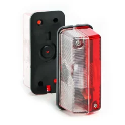 Wiltec 2x Positionsleuchte, Umrissleuchte für Anhänger 2er Set, Begrenzungsleuchte mit Halterung, Anhängerbleuchtung mit E-Prüfzeichen