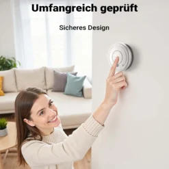 Wiltec 20x Rauchmelder mit 9-V-Batterie Set, Feuermelder mit HUSH-Funktion, zuverlässiger Brandschutzmelder mit 85 dB Schallleistung, fotoelektrischer Brandmelder, effektiver Brandschutz