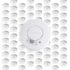 Wiltec 80x Rauchmelder mit 9-V-Batterie Set, Feuermelder mit HUSH-Funktion, zuverlässiger Brandschutzmelder mit 85 dB Schallleistung, fotoelektrischer Brandmelder, effektiver Brandschutz