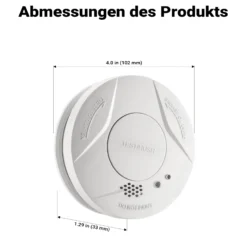 Wiltec 5x Rauchmelder Set mit fest verbauter Batterie 3 V, 10 Jahre wartungsfrei, Feuermelder mit HUSH-Funktion, zuverlässiger Brandschutzmelder 85 dB, effektiver Brandschutz