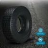 Wiltec 2x Reifenmantel 2x Schlauch für Aufsitzmäher/Rasentraktor 16x6.50-8 4PR Winkelventil