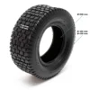 Wiltec 2x Reifenmantel 2x Schlauch Aufsitzmäher/Rasentraktor 16x6.50-8 4PR Gerades Ventil