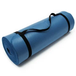 Wiltec Yogamatte blau 190x100x1,5cm Turnmatte Gymnastikmatte Bodenmatte rutschfest extradick Sport