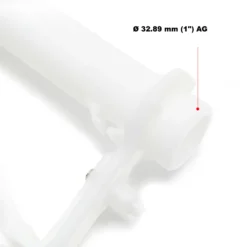 Wiltec Zapfpistole manuell aus Kunststoff, 174 x 60 x 407 mm, 0-60 l/min, für Harnstoffpumpe, AUS32 Förderpumpe zur Betankung