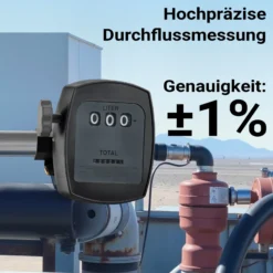 Wiltec Zähler für Diesel Heizöl 3 bar 10-60l/min mit 32mm (1