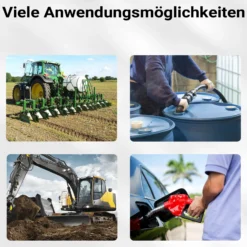Wiltec Zähler für Diesel Heizöl 3 bar 10-60l/min mit 32mm (1