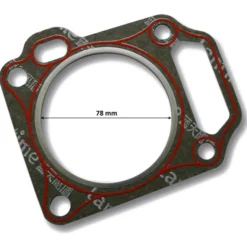 Wiltec Zylinderkopfdichtung für LIFAN 9 PS Motor – Benzinmotor Ersatzteil Zylinderkopf Dichtung – 78 mm ID – Einzylinder für Kleinmaschinen & Karts, 4-Takt Motor & OHV Ventilsteuerung