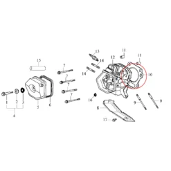 Wiltec Zylinderkopfdichtung für LIFAN 9 PS Motor – Benzinmotor Ersatzteil Zylinderkopf Dichtung – 78 mm ID – Einzylinder für Kleinmaschinen & Karts, 4-Takt Motor & OHV Ventilsteuerung