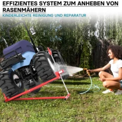 XPOtool Adapter Rasentraktorheber für Akkuschrauber zum Kurbeln von Hebevorrichtung für Aufsitzmäher