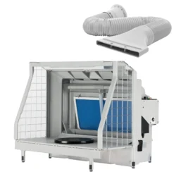 XPOtool Airbrush Absauganlage mit Wasserwand 11m³/min, Wasserfall Wasserschild mit LED und Lüfter zur Farbnebel Absaugung, hochwertige Lackierkabine für Airbrush-Arbeiten