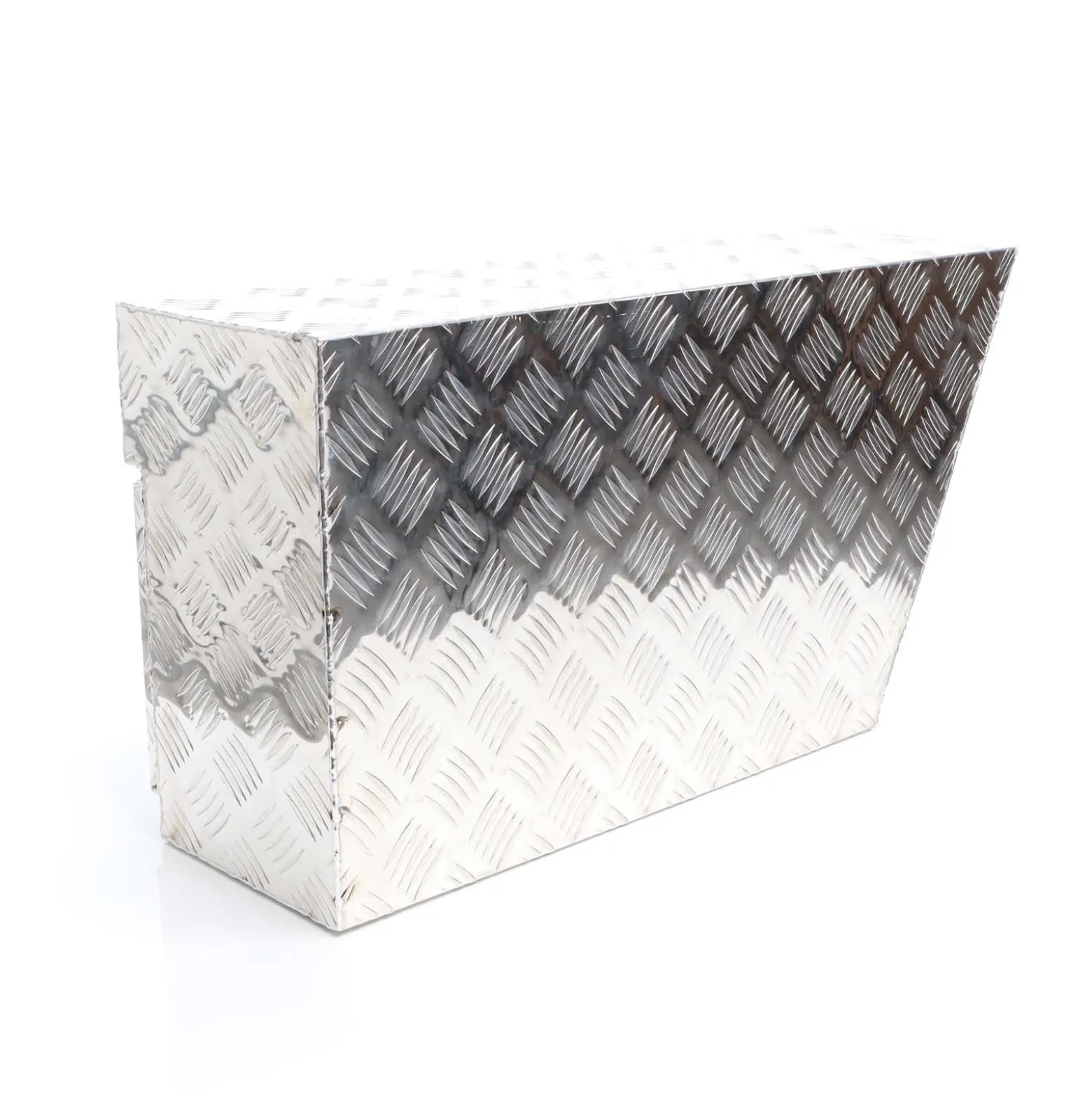 XPOtool Alu Unterbaubox links 75x25x40 cm / 6 kg bis 60 L / 40 kg vollgeschweißt robust für Pkw, Anhänger, Lkw Nutzfahrzeuge, robuste Staubox und Werkzeugkiste - Unterflurbox Deichselbox Staukasten