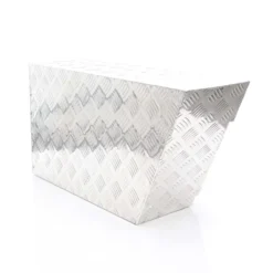 XPOtool Alu Unterbaubox links 75x25x40 cm / 6 kg bis 60 L / 40 kg vollgeschweißt robust für Pkw, Anhänger, Lkw Nutzfahrzeuge, robuste Staubox und Werkzeugkiste - Unterflurbox Deichselbox Staukasten