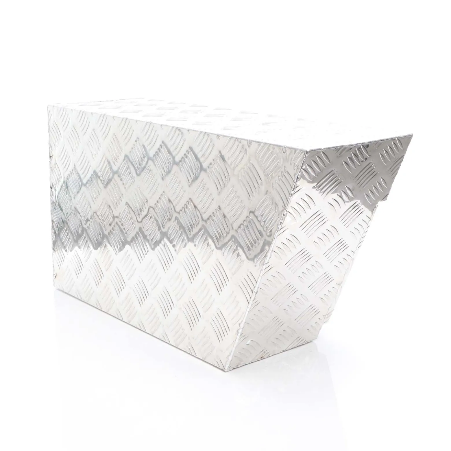 XPOtool Alu Unterbaubox links 75x25x40 cm / 6 kg bis 60 L / 40 kg vollgeschweißt robust für Pkw, Anhänger, Lkw Nutzfahrzeuge, robuste Staubox und Werkzeugkiste - Unterflurbox Deichselbox Staukasten