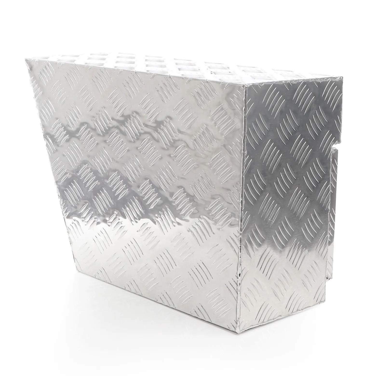XPOtool Alu Unterbaubox rechts 60x25x40cm / 6 kg bis 50 L / 20 kg vollgeschweißt robust für Pkw, Anhänger, Lkw Nutzfahrzeuge, robuste Staubox und Werkzeugkiste - Unterflurbox Deichselbox Staukasten