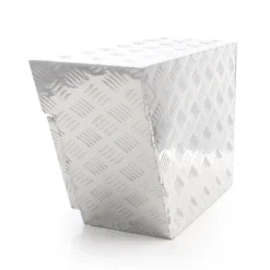 XPOtool Alu Unterbaubox rechts 60x25x40cm / 6 kg bis 50 L / 20 kg vollgeschweißt robust für Pkw, Anhänger, Lkw Nutzfahrzeuge, robuste Staubox und Werkzeugkiste - Unterflurbox Deichselbox Staukasten