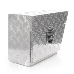 XPOtool Alu Unterbaubox rechts 60x25x40cm / 6 kg bis 50 L / 20 kg vollgeschweißt robust für Pkw, Anhänger, Lkw Nutzfahrzeuge, robuste Staubox und Werkzeugkiste - Unterflurbox Deichselbox Staukasten