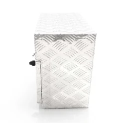 XPOtool Alu Unterbaubox rechts 75x25x40cm / 6 kg bis 60 L / 40 kg vollgeschweißt robust für Pkw, Anhänger, Lkw Nutzfahrzeuge, robuste Staubox und Werkzeugkiste - Unterflurbox Deichselbox Staukasten