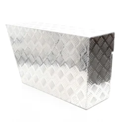 XPOtool Alu Unterbaubox rechts 75x25x40cm / 6 kg bis 60 L / 40 kg vollgeschweißt robust für Pkw, Anhänger, Lkw Nutzfahrzeuge, robuste Staubox und Werkzeugkiste - Unterflurbox Deichselbox Staukasten