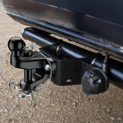 XPOtool Anhängerkupplung mit 50 mm Kugelkopf, 3,5 t Zugkraft, Anhängevorrichtung aus Stahl für Pkw Lkw Traktor, 2 Loch Anschraubplatte