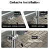 XPOtool Anhängerstütze 2 Stück, höhenverstellbar 510-760 mm, 130 x 90 x 760 mm, Abstellstütze mit 2 Klemmhaltern Ø 48 mm, Anhänger