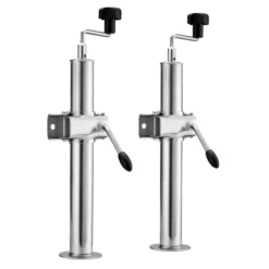 XPOtool Anhängerstütze 2 Stück, höhenverstellbar 510-760 mm, 130 x 90 x 760 mm, Abstellstütze mit 2 Klemmhaltern Ø 48 mm, Anhänger