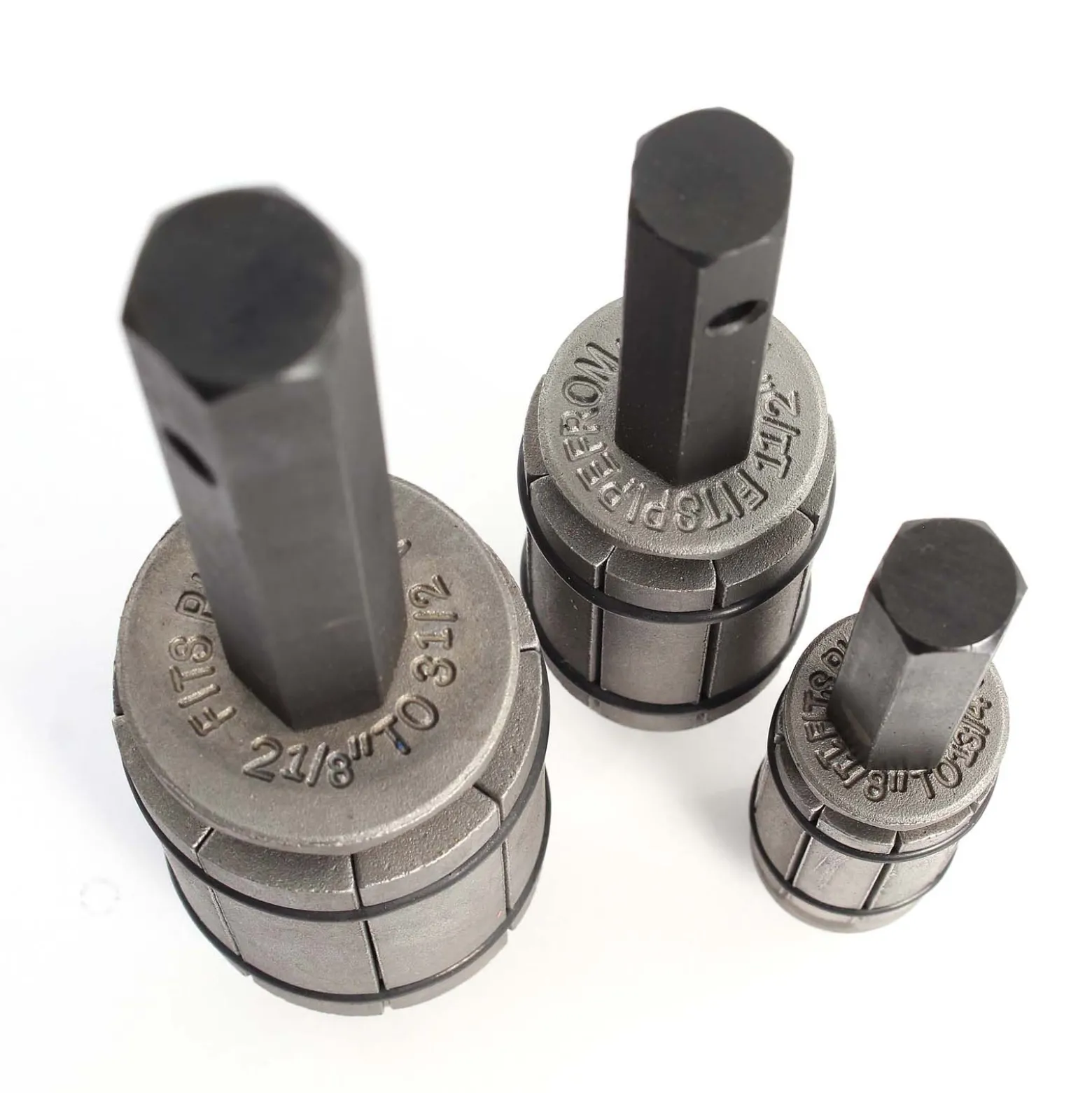 XPOtool Auspuff Rohrweiter Set 3 tlg., Rohraufweiter für Auspuffrohr Ø 29 bis 89 mm, mit 3 Rohrexpandern, Rohrspreizer im Koffer