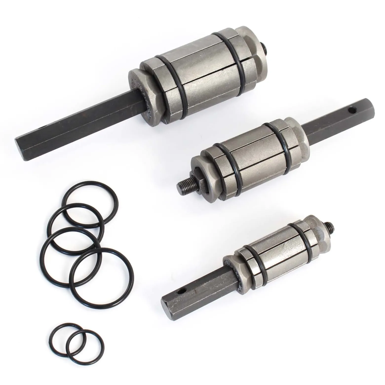 XPOtool Auspuff Rohrweiter Set 3 tlg., Rohraufweiter für Auspuffrohr Ø 29 bis 89 mm, mit 3 Rohrexpandern, Rohrspreizer im Koffer