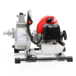 XPOtool Benzin Wasserpumpe 1,47 kW 15.000l/h 35m Förderhöhe, 38 mm Anschluss (1,5"), Gartenpumpe Motorpumpe mit 2-Takt-Motor