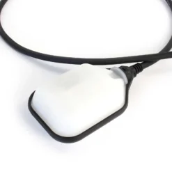 XPOtool Überlaufschutz für Pumpen, Pegelschalter für Teiche mit 5 m Kabel und Stecker, Schwimmerschalter schwarz-weiß