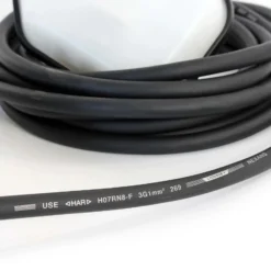 XPOtool Überlaufschutz für Pumpen, Pegelschalter für Teiche mit 5 m Kabel und Stecker, Schwimmerschalter schwarz-weiß