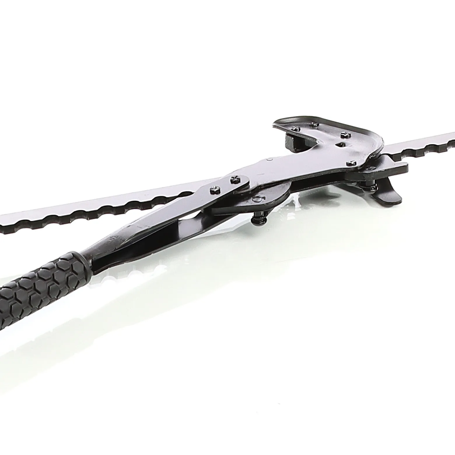 XPOtool Drahtspanner 81,5 cm für Zäune, Zaunspanner mit 530 mm Spannweg, Spannwerkzeug für Weidezaun und Zaundraht zum Dehnen und Spleißen von Draht