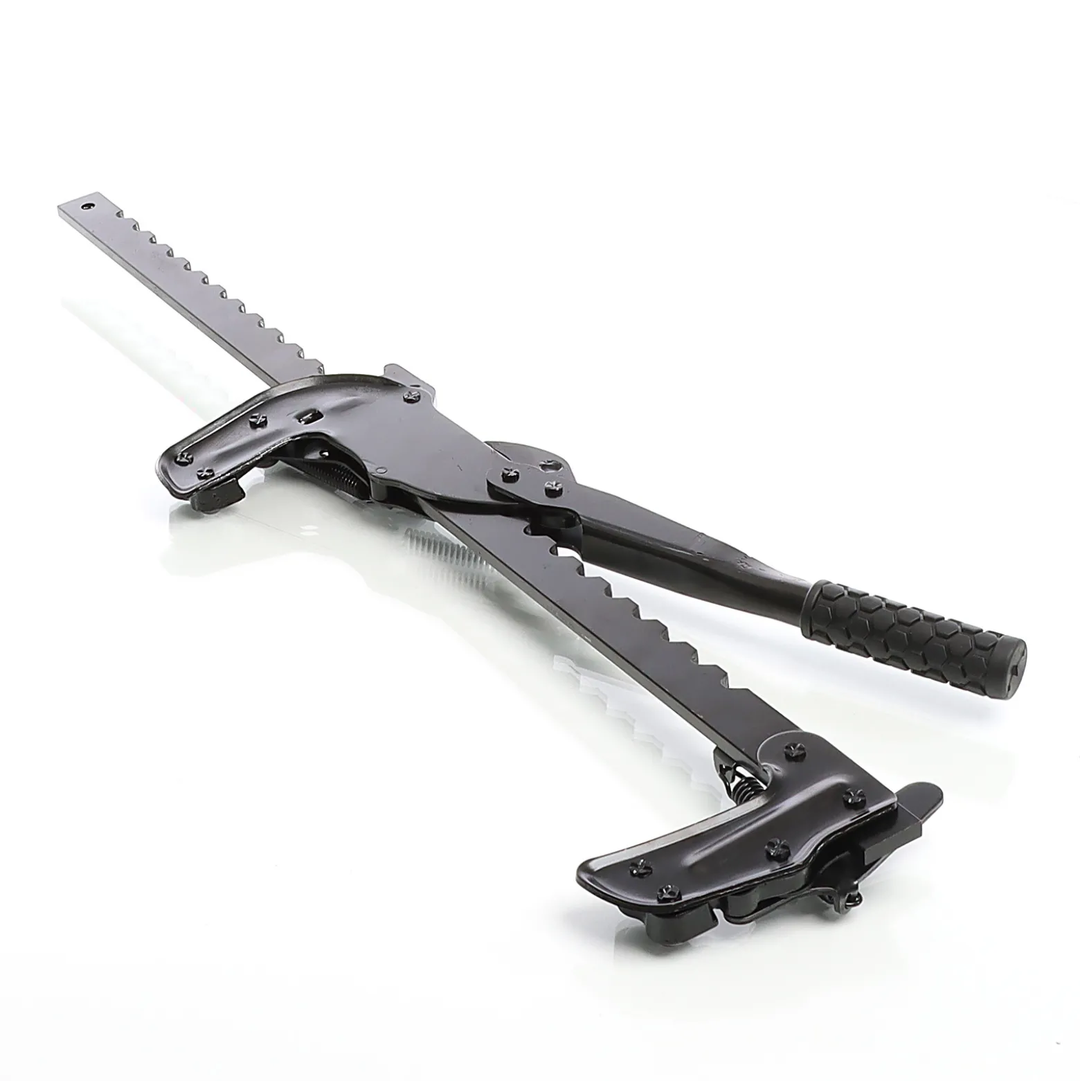 XPOtool Drahtspanner 81,5 cm für Zäune, Zaunspanner mit 530 mm Spannweg, Spannwerkzeug für Weidezaun und Zaundraht zum Dehnen und Spleißen von Draht