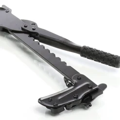 XPOtool Drahtspanner 81,5 cm für Zäune, Zaunspanner mit 530 mm Spannweg, Spannwerkzeug für Weidezaun und Zaundraht zum Dehnen und Spleißen von Draht