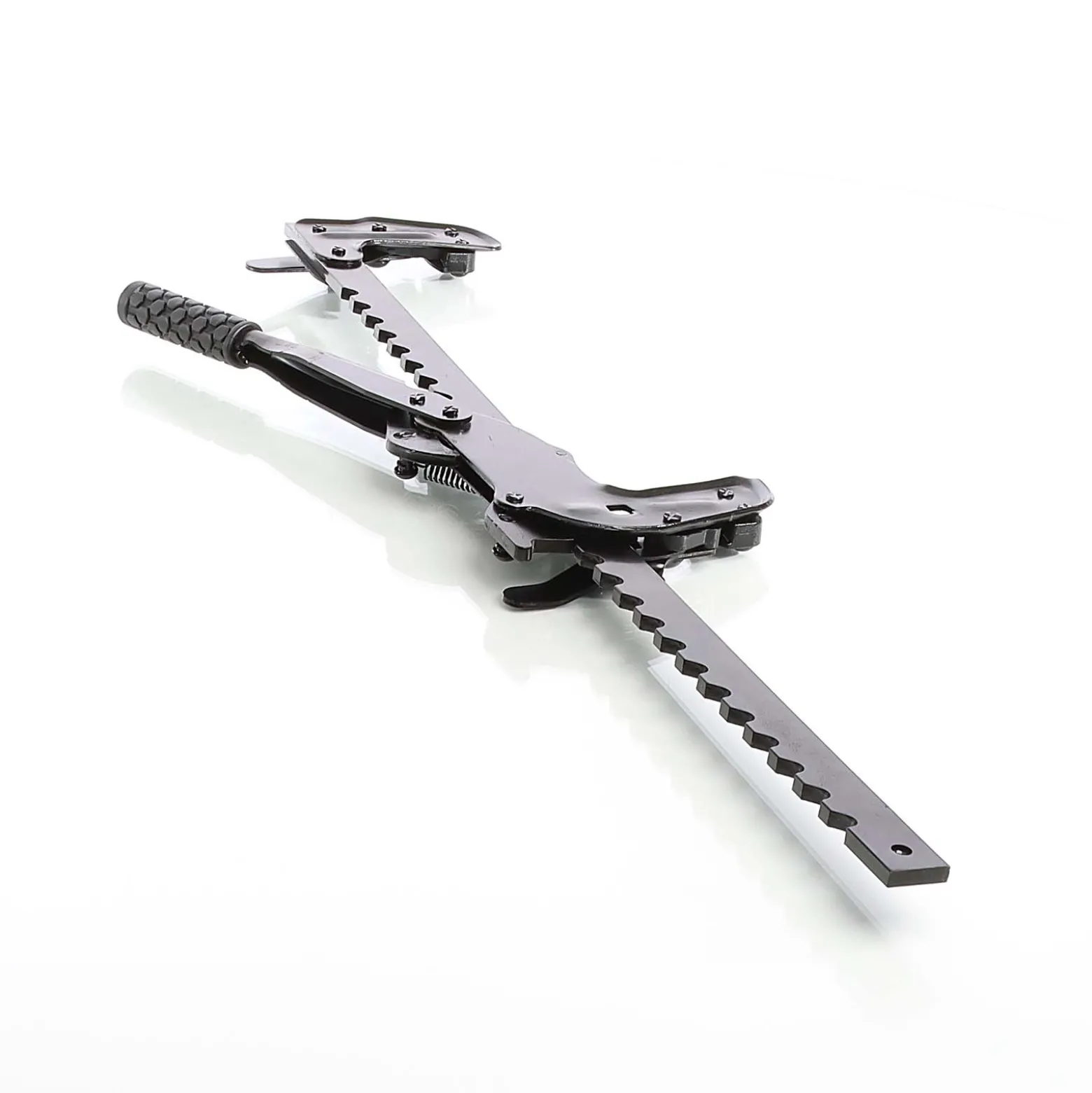 XPOtool Drahtspanner 81,5 cm für Zäune, Zaunspanner mit 530 mm Spannweg, Spannwerkzeug für Weidezaun und Zaundraht zum Dehnen und Spleißen von Draht