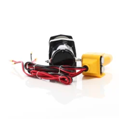 XPOtool Elektrische Seilwinde 907kg 12V, Seilzug mit 12,5m Stahlseil, 1PS Motorwinde für Offroad, Hebezug für Fahrzeuge, Anhänger und Boote