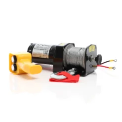 XPOtool Elektrische Seilwinde 907kg 12V, Seilzug mit 12,5m Stahlseil, 1PS Motorwinde für Offroad, Hebezug für Fahrzeuge, Anhänger und Boote