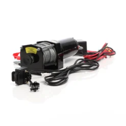 XPOtool Elektrische Seilwinde 1587kg 12V, Seilzug mit 10,5m Stahlseil, 1,5PS Motorwinde für Offroad, Hebezug für Fahrzeuge, Anhänger und Boote