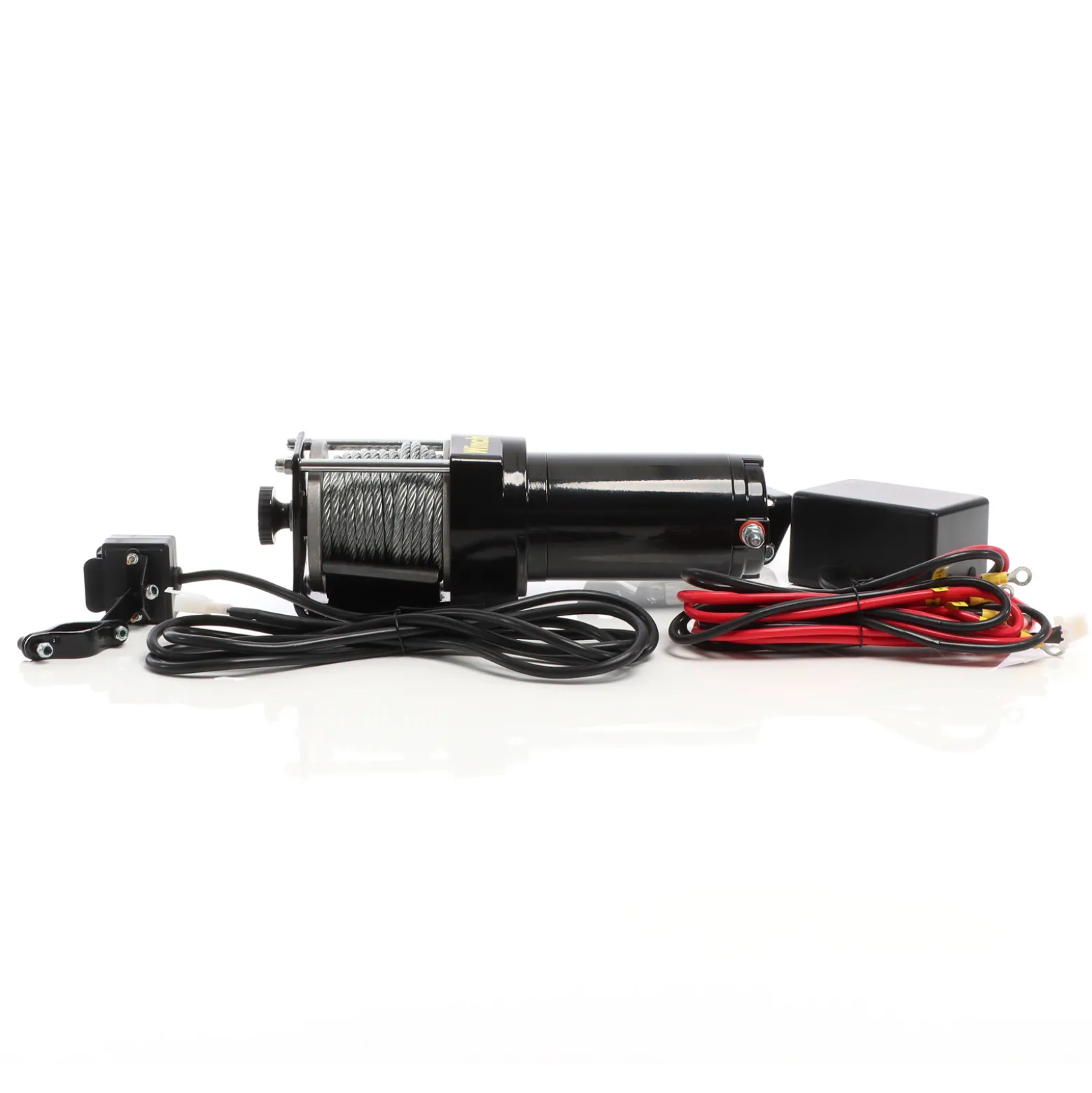 XPOtool Elektrische Seilwinde 1587kg 12V, Seilzug mit 10,5m Stahlseil, 1,5PS Motorwinde für Offroad, Hebezug für Fahrzeuge, Anhänger und Boote
