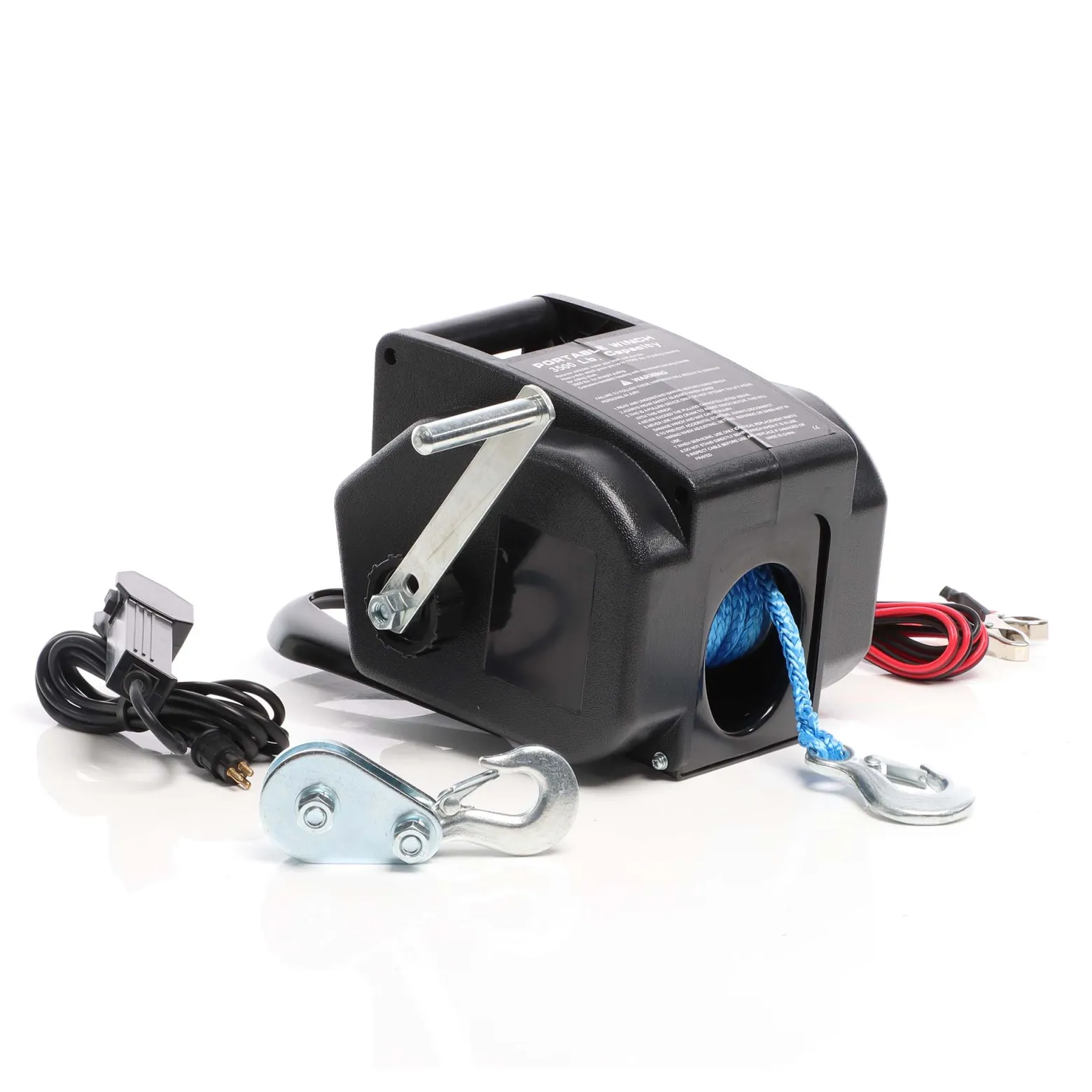 XPOtool Elektrische Seilwinde 12V 350W bis 1570kg, 1,8m/min, Motorwinde mit Seilzug, Elektroseilwinde mit Haken und Montageplatte