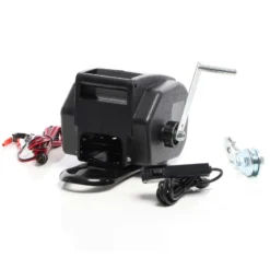 XPOtool Elektrische Seilwinde 12V 350W bis 1570kg, 1,8m/min, Motorwinde mit Seilzug, Elektroseilwinde mit Haken und Montageplatte