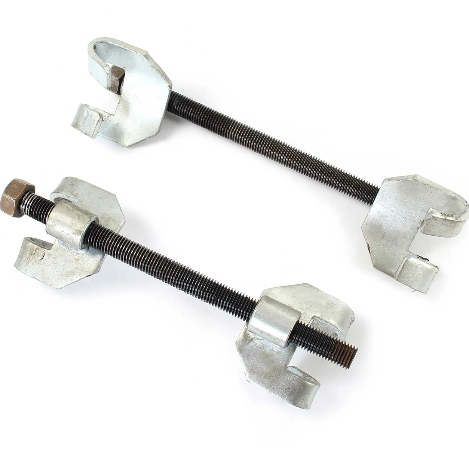 XPOtool Federspanner Satz 2-tlg. 375 mm (14,8") aus Stahl, Montagespanner Ausbauwerkzeug für Pkw Tuning Tieferlegung, Spannwerkzeug