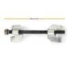XPOtool Federspanner Satz 7-tlg. 355 mm aus Stahl, mit Klauen- & Kugelgelenkabzieher Montagespanner Audrücker, für Pkw Tuning Tieferlegung, Spannwerkzeug