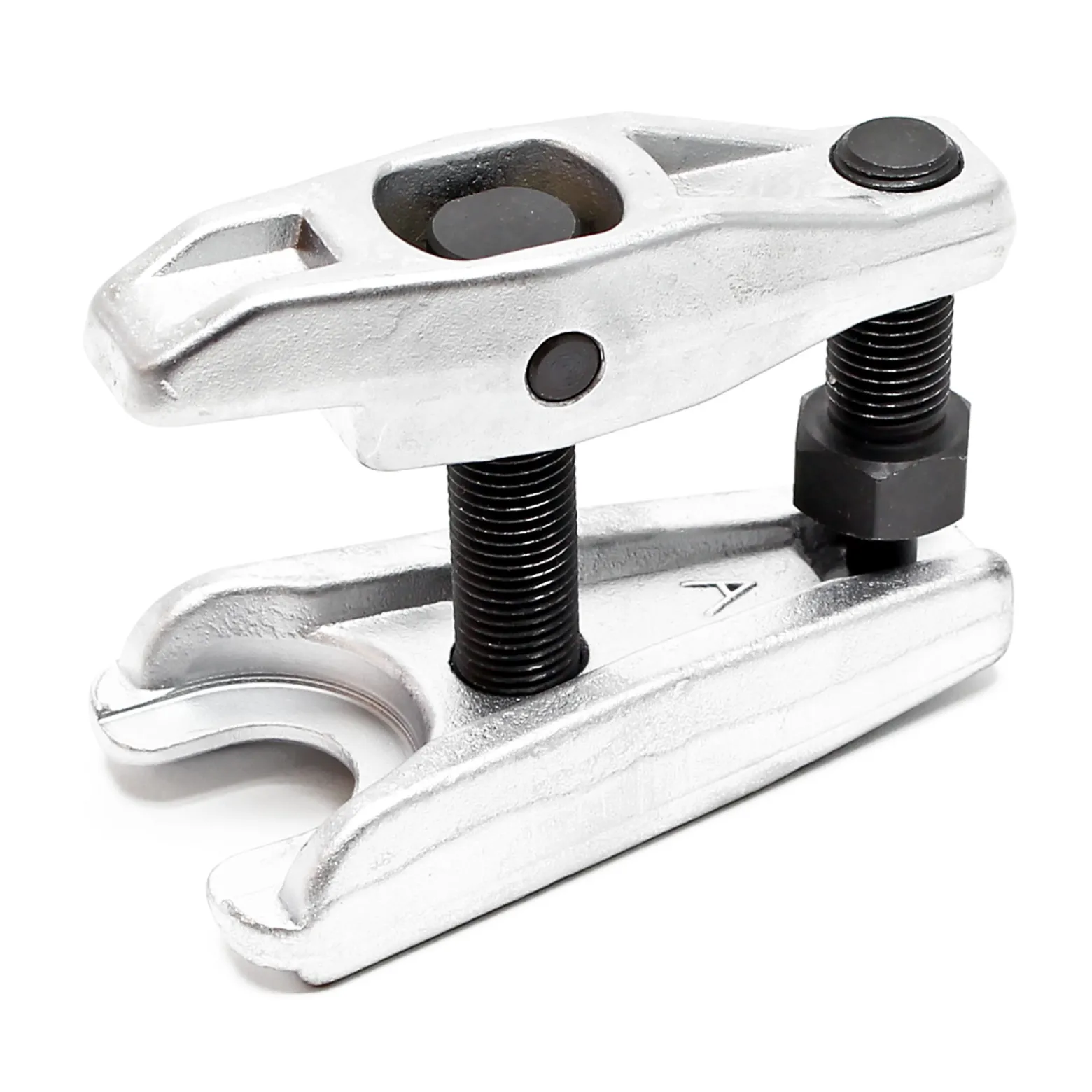 XPOtool Federspanner Satz 4-tlg. 370 mm aus Stahl, mit Kugelgelenkabzieher Montagespanner Audrücker, für Pkw Tuning Tieferlegung, Spannwerkzeug