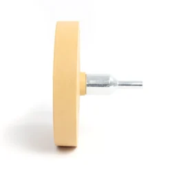 XPOtool Folienradierer Ø 88 mm mit 6 mm Adapter zum Entfernen von Kleberesten, Autoplaketten und Aufklebern, Klebeentferner mit Gummi Radierscheibe für Auto und andere Fahrzeuge