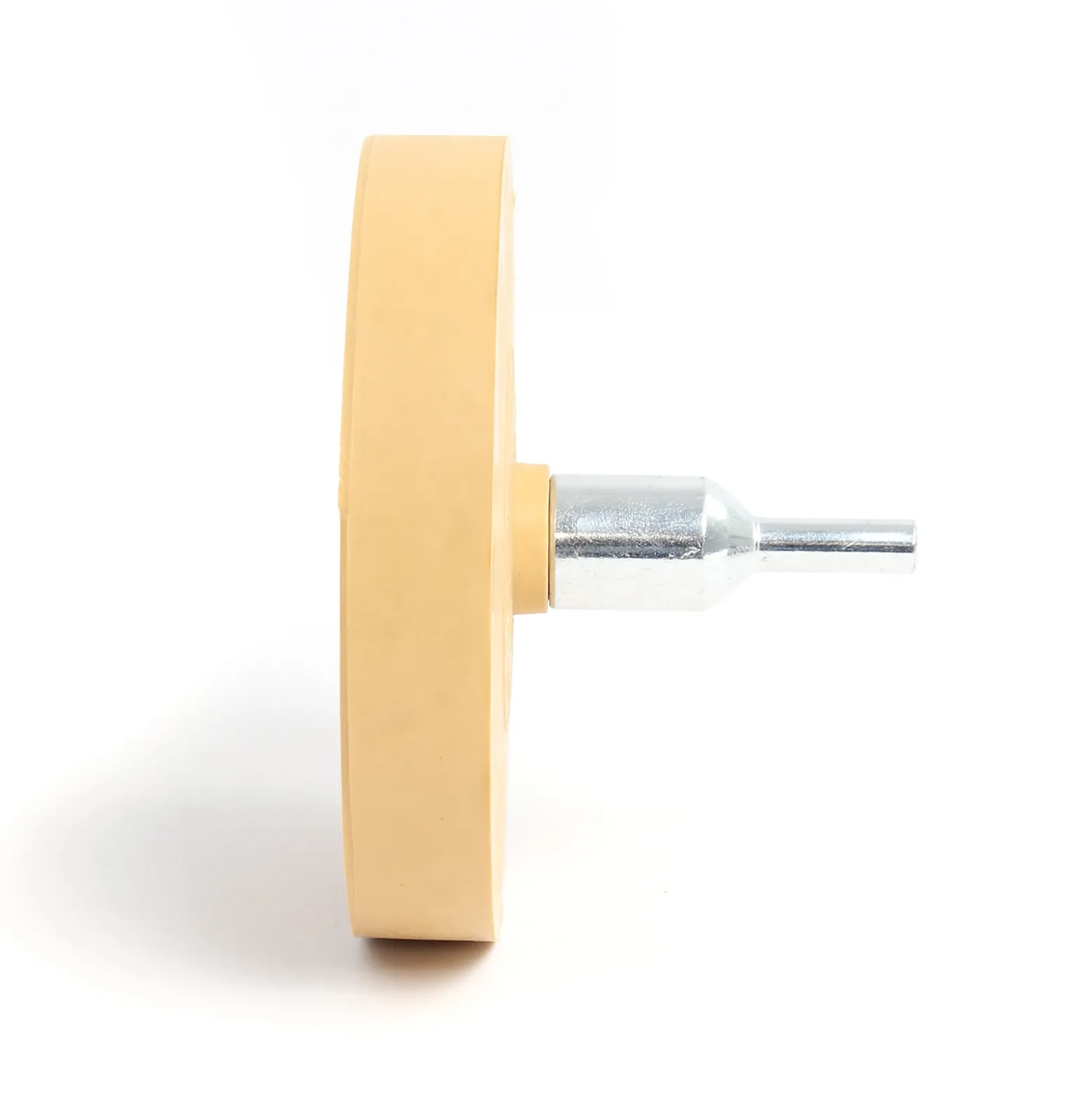 XPOtool Folienradierer Ø 88 mm mit 6 mm Adapter zum Entfernen von Kleberesten, Autoplaketten und Aufklebern, Klebeentferner mit Gummi Radierscheibe für Auto und andere Fahrzeuge