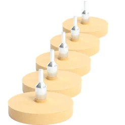 XPOtool Folienradierer 5 Stück Ø 88 mm mit 6 mm Adapter zum Entfernen von Kleberesten, Autoplaketten und Aufklebern, Klebeentferner mit Gummi Radierscheibe für Auto und andere Fahrzeuge
